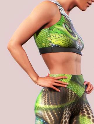 Reptile Sports Bra Women Bras Push-up Bras – bootysculpted