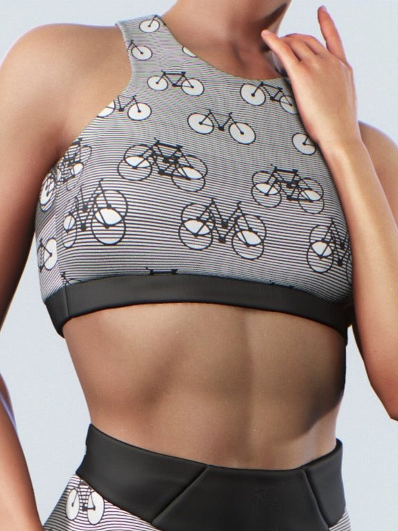 Retro Bike Sports Bra-Sports bra-bootysculpted