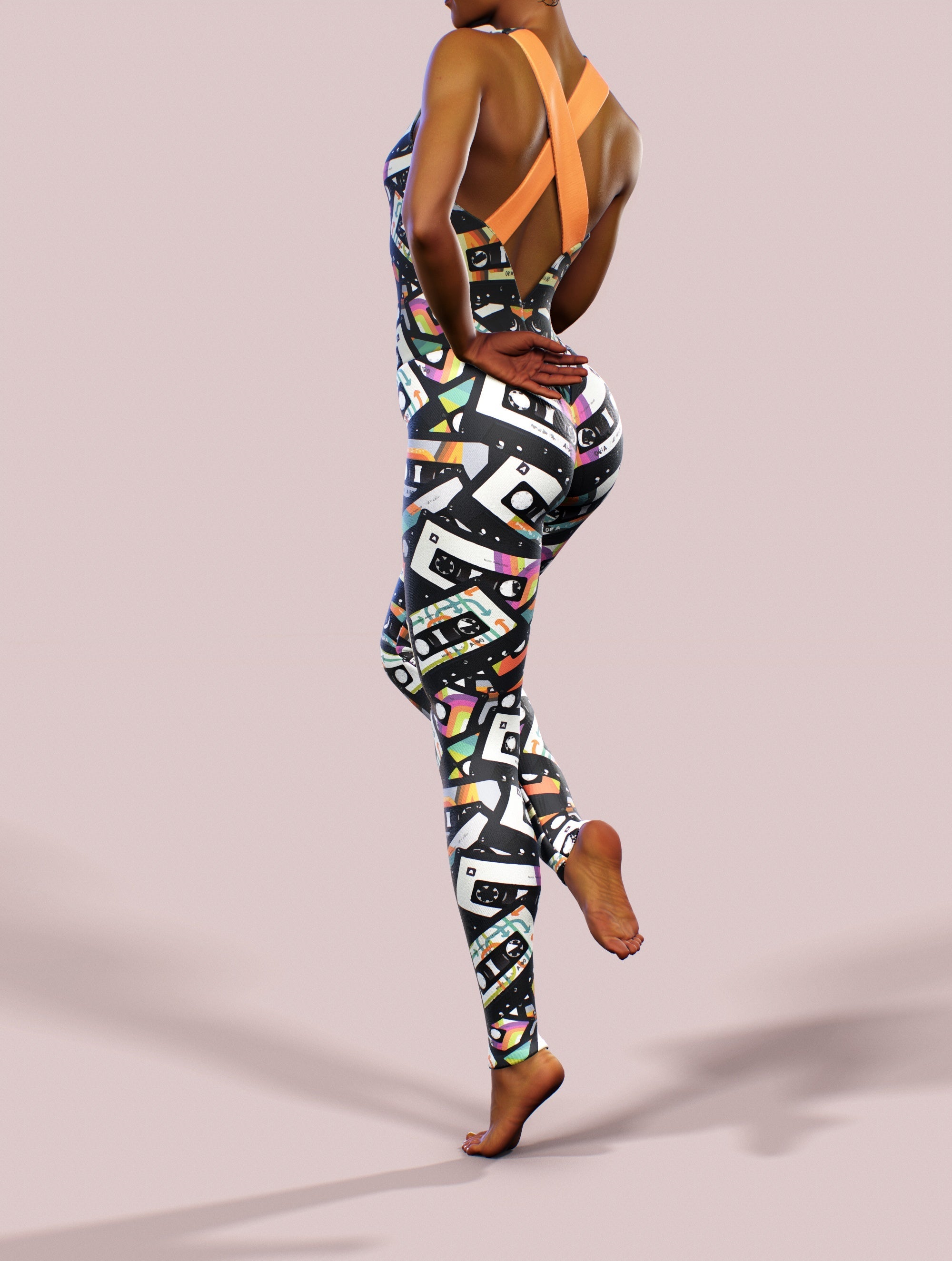 Retro Cassette Costume-unitard-bootysculpted