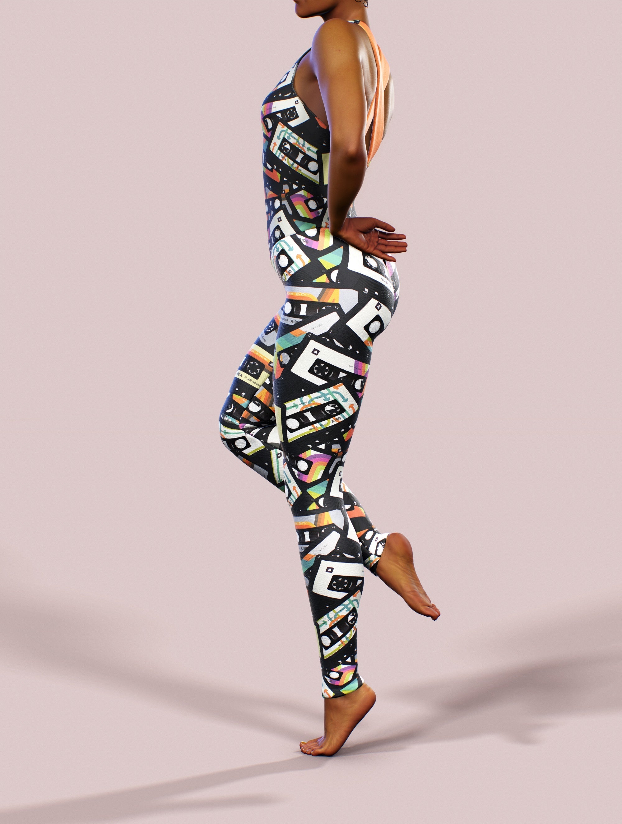 Retro Cassette Costume-unitard-bootysculpted