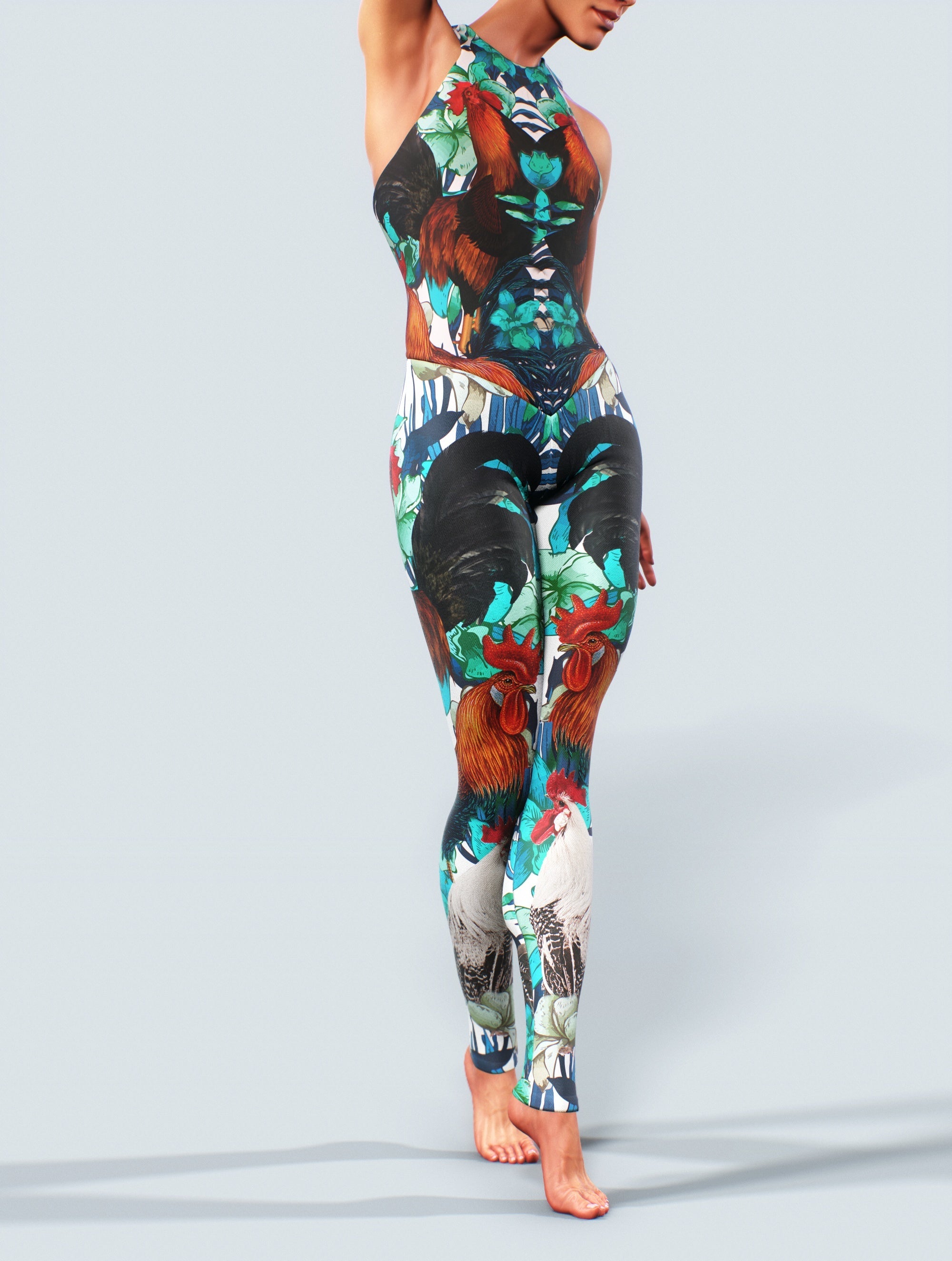 Rooster Dance Bodysuit-unitard-bootysculpted
