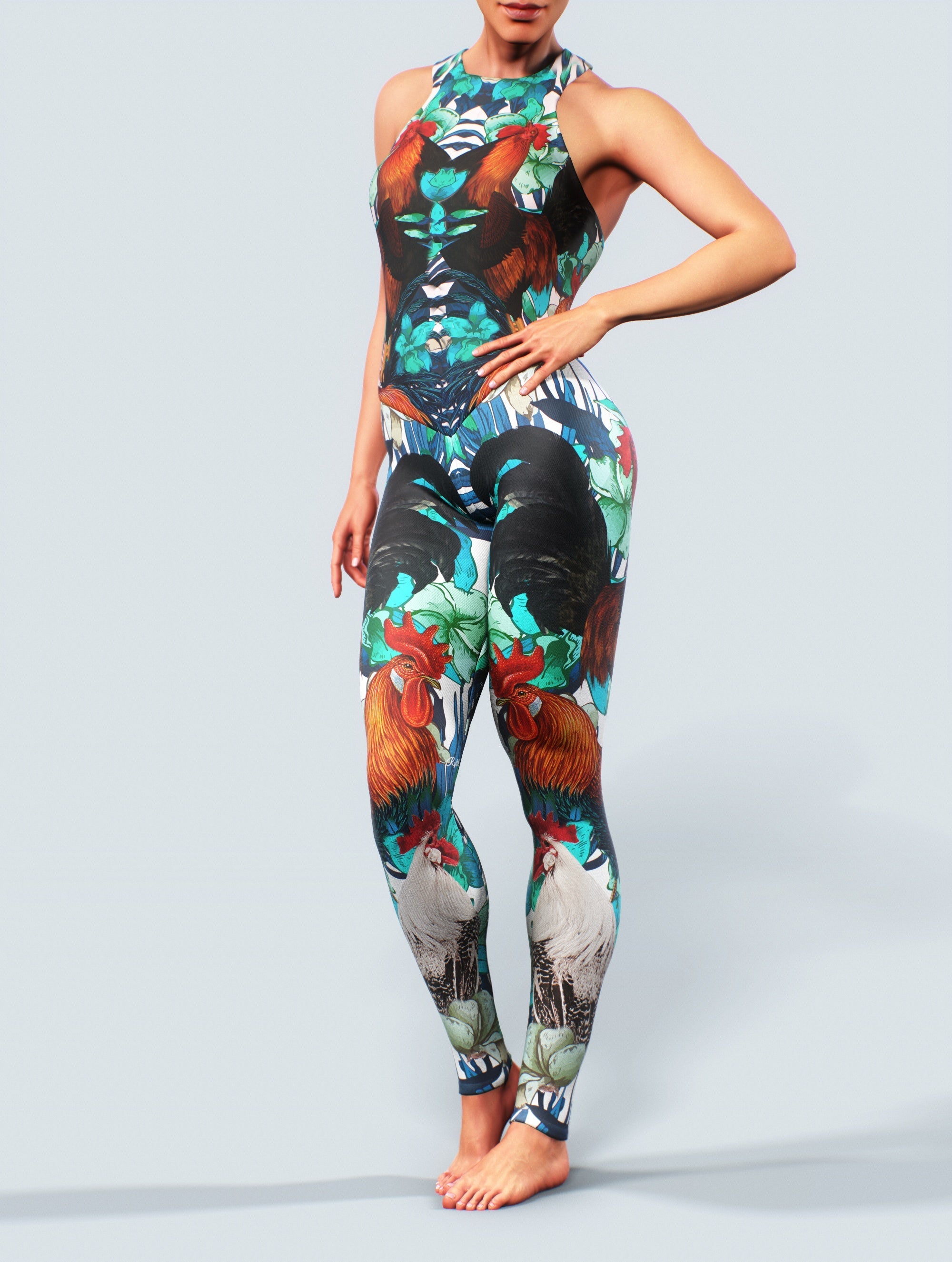 Rooster Dance Bodysuit-unitard-bootysculpted