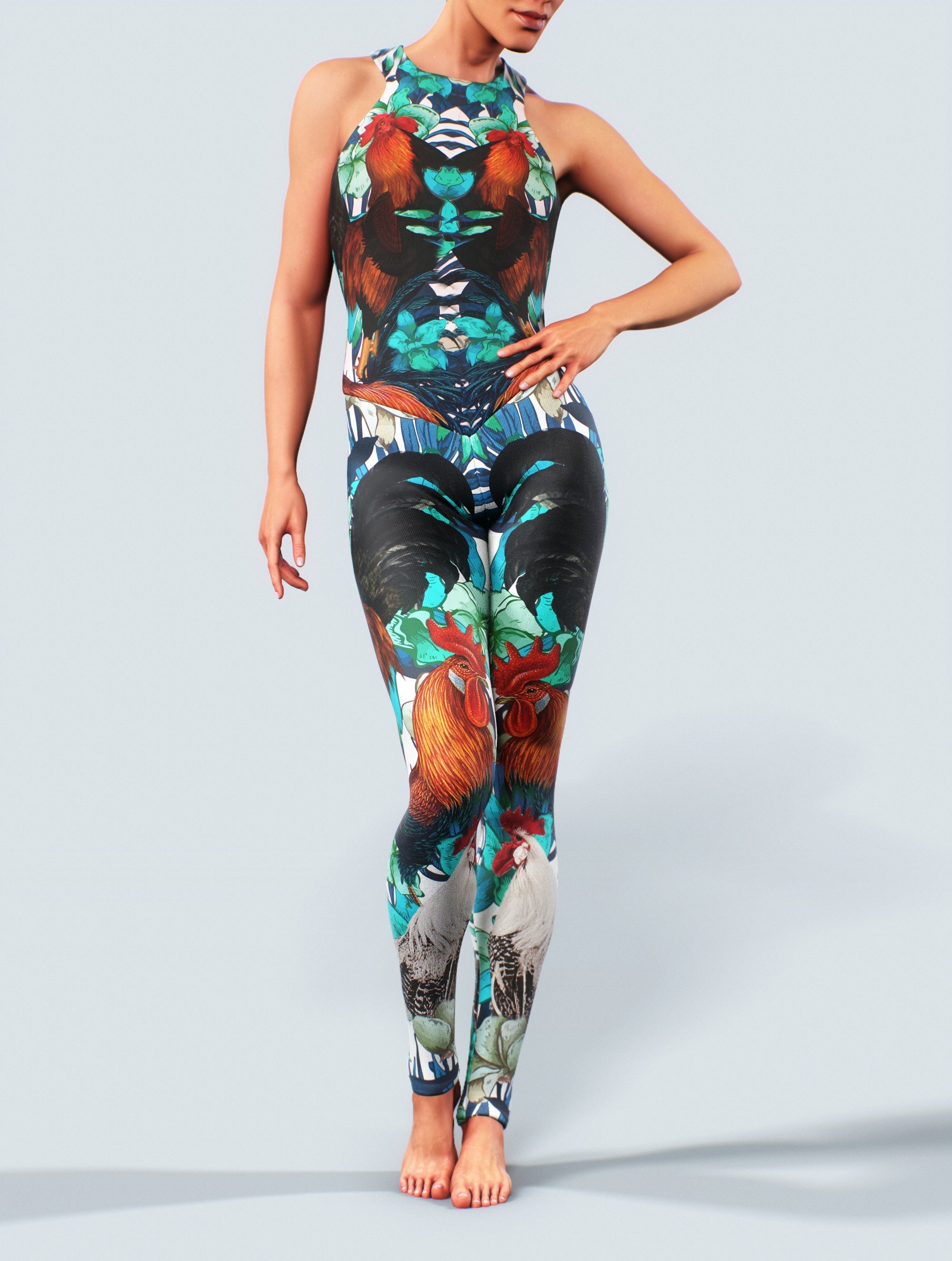 Rooster Dance Bodysuit-unitard-bootysculpted