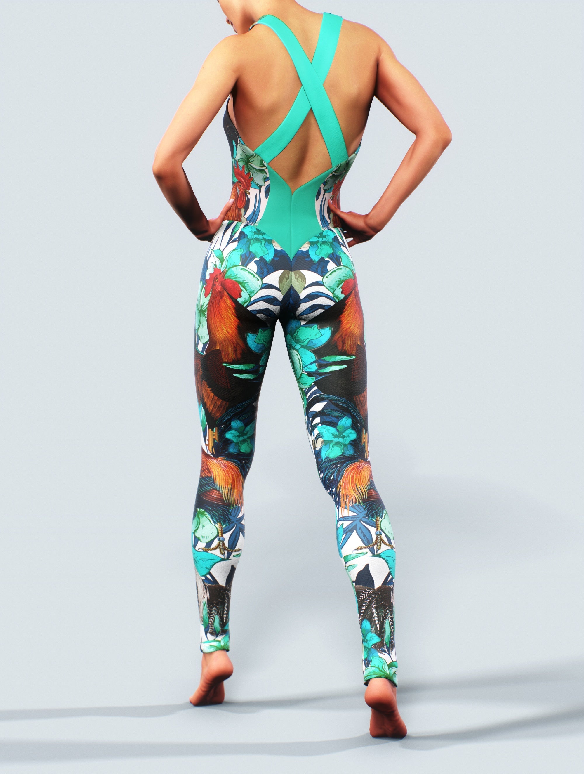 Rooster Dance Bodysuit-unitard-bootysculpted