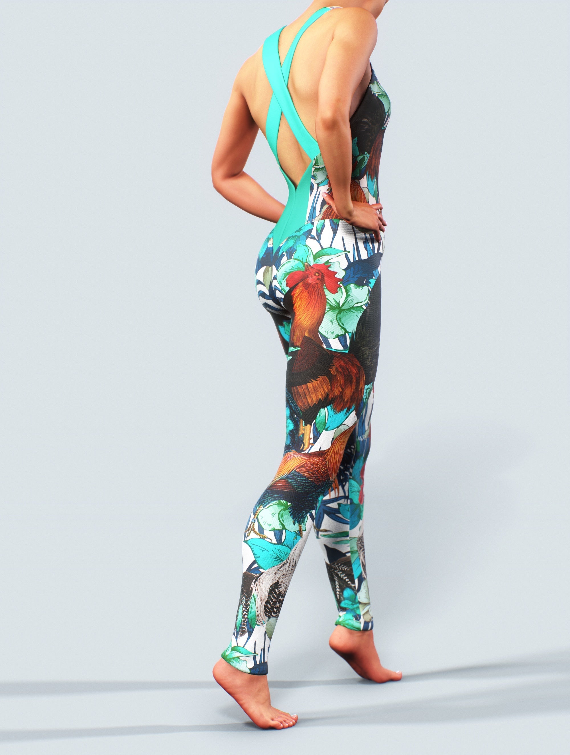 Rooster Dance Bodysuit-unitard-bootysculpted