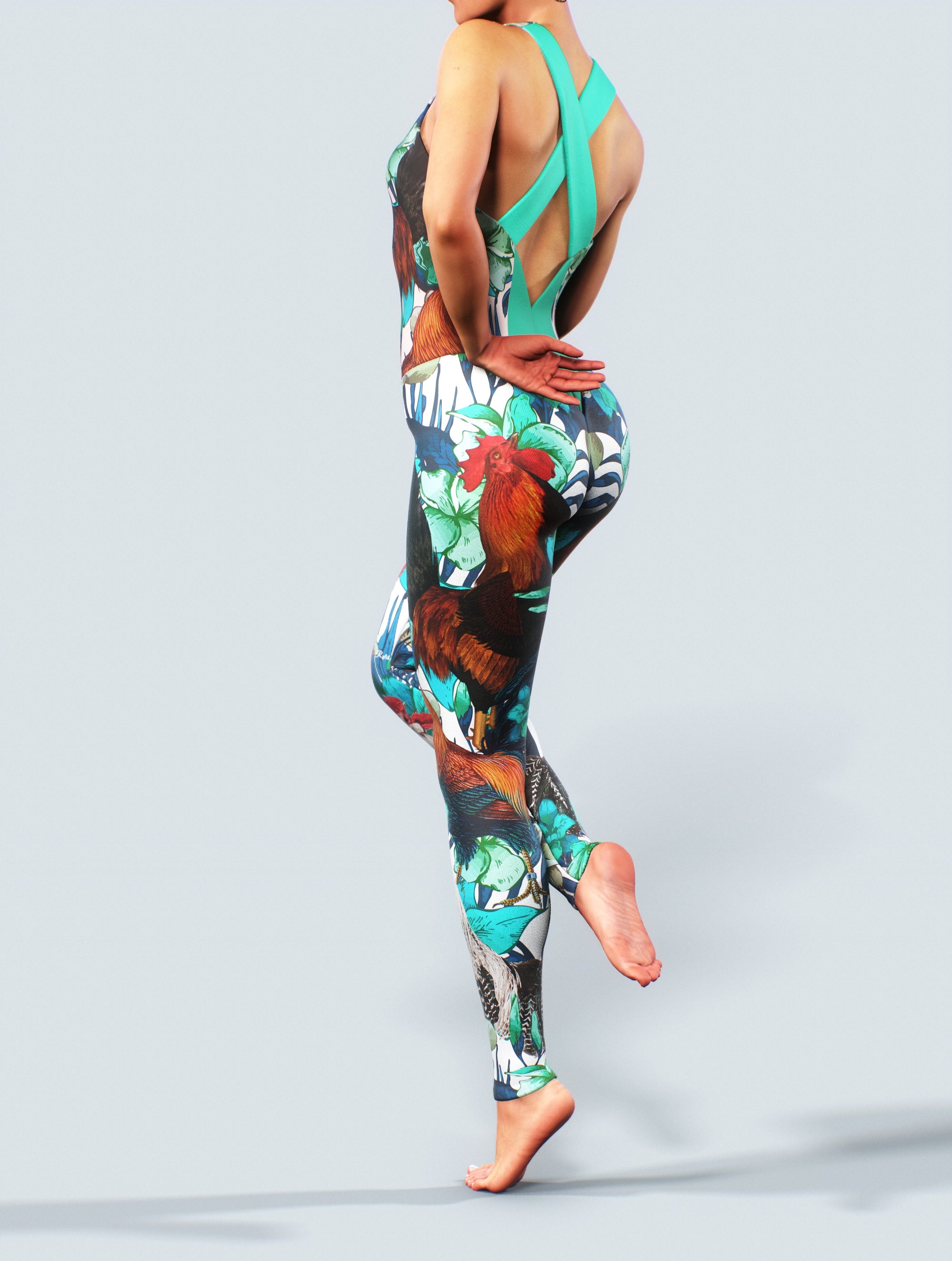 Rooster Dance Bodysuit-unitard-bootysculpted