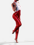 Secret Letter Red Bodysuit-unitard-bootysculpted