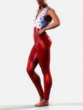 Secret Letter Red Bodysuit-unitard-bootysculpted