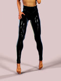 Shaping Latex Leggings-High waisted leggings-bootysculpted