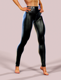 Shaping Leather Leggings-High waisted leggings-bootysculpted