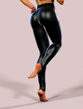Shaping Leather Leggings-High waisted leggings-bootysculpted