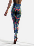 Silent Night Christmas Yoga Pants-High waisted leggings-bootysculpted