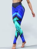 Sketchy Blue Leggings-High waisted leggings-bootysculpted