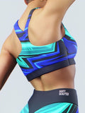 Sketchy Blue Sports Bra-Sports bra-bootysculpted