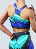 Sketchy Blue Sports Bra-Sports bra-bootysculpted