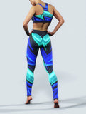 Sketchy Blue Sports Bra-Sports bra-bootysculpted