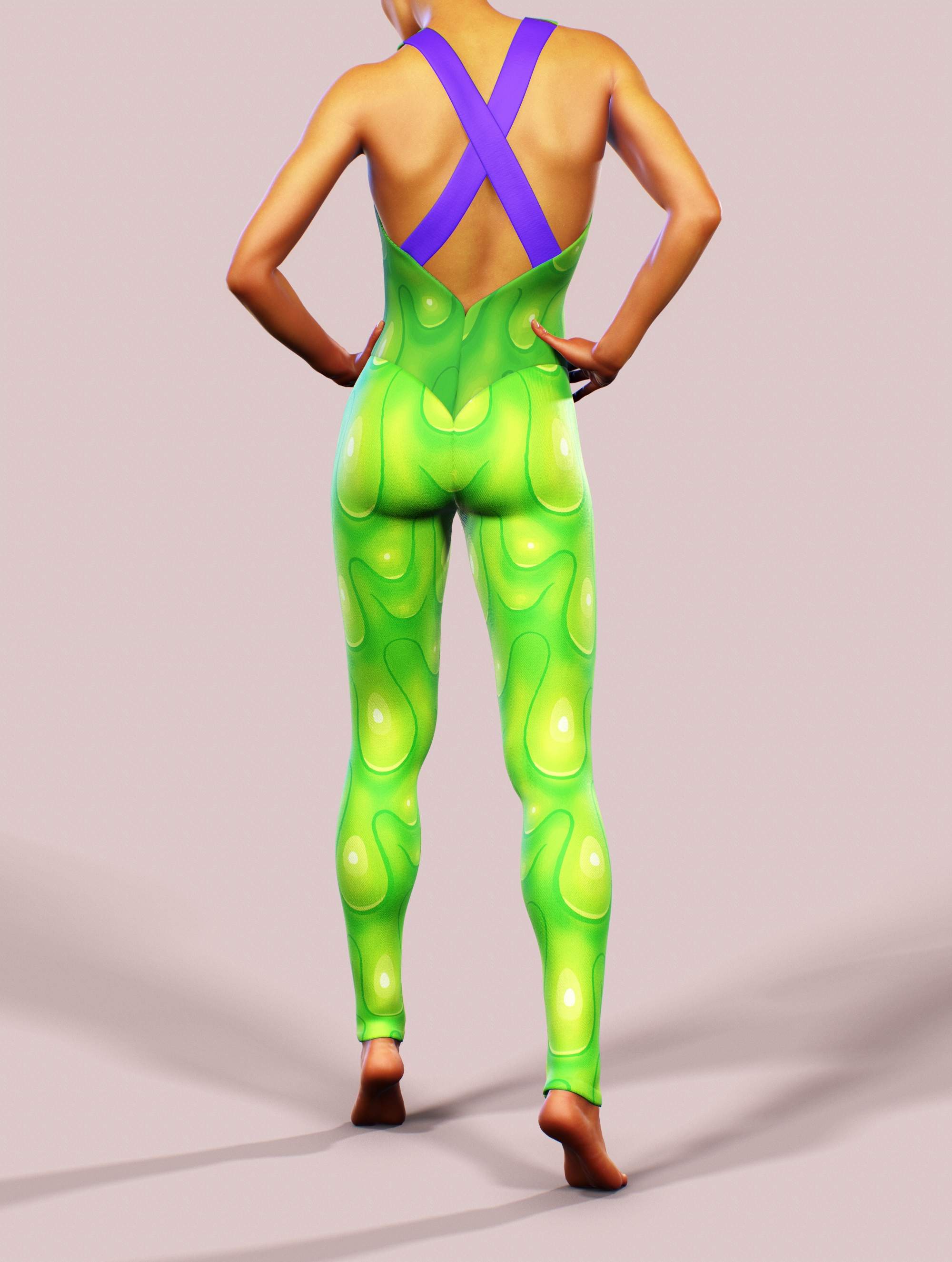 Slush Slime Green Bodysuit-unitard-bootysculpted