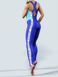Snowflake Blue Unitard-unitard-bootysculpted