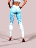 Snowflake Winter Leggings-High waisted leggings-bootysculpted