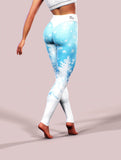 Snowflake Winter Leggings-High waisted leggings-bootysculpted
