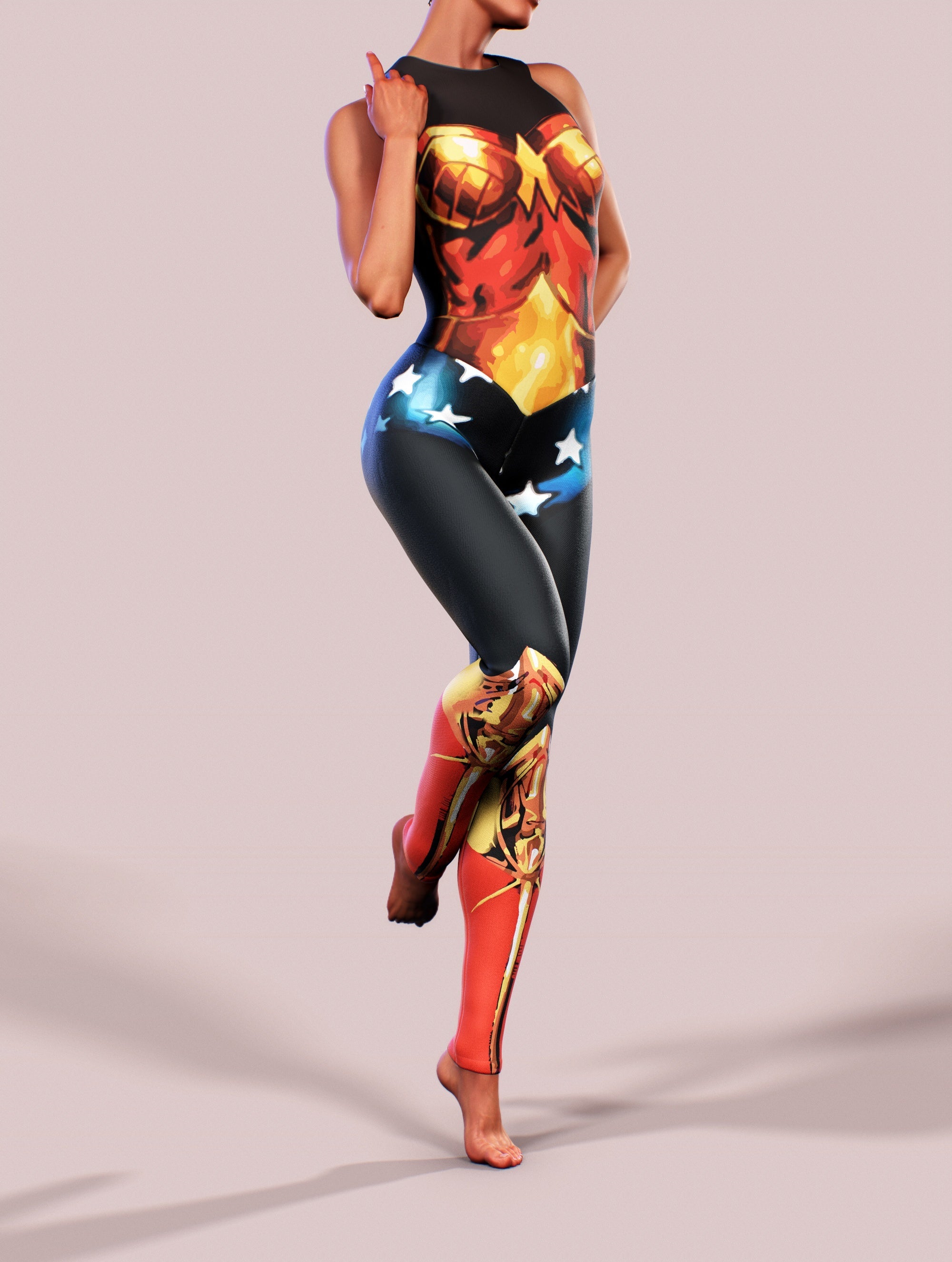 Superwoman Bodysuit-unitard-bootysculpted