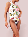 Sushi And Peonies Swimsuit-bootysculpted