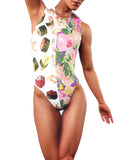 Sushi And Peonies Swimsuit