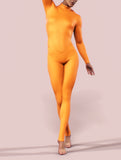 Tangerine Orange Zentai Costume-unitard-bootysculpted