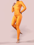 Tangerine Orange Zentai Costume-unitard-bootysculpted