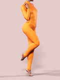 Tangerine Orange Zentai Costume-unitard-bootysculpted