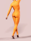 Tangerine Orange Zentai Costume-unitard-bootysculpted