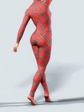 Tartan Red Bodysuit-unitard-bootysculpted