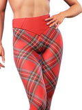 Tartan Red Leggings