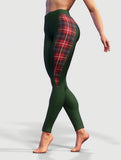 Tartan Shaping Leggings-High waisted leggings-bootysculpted