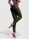 Tartan Shaping Leggings-High waisted leggings-bootysculpted