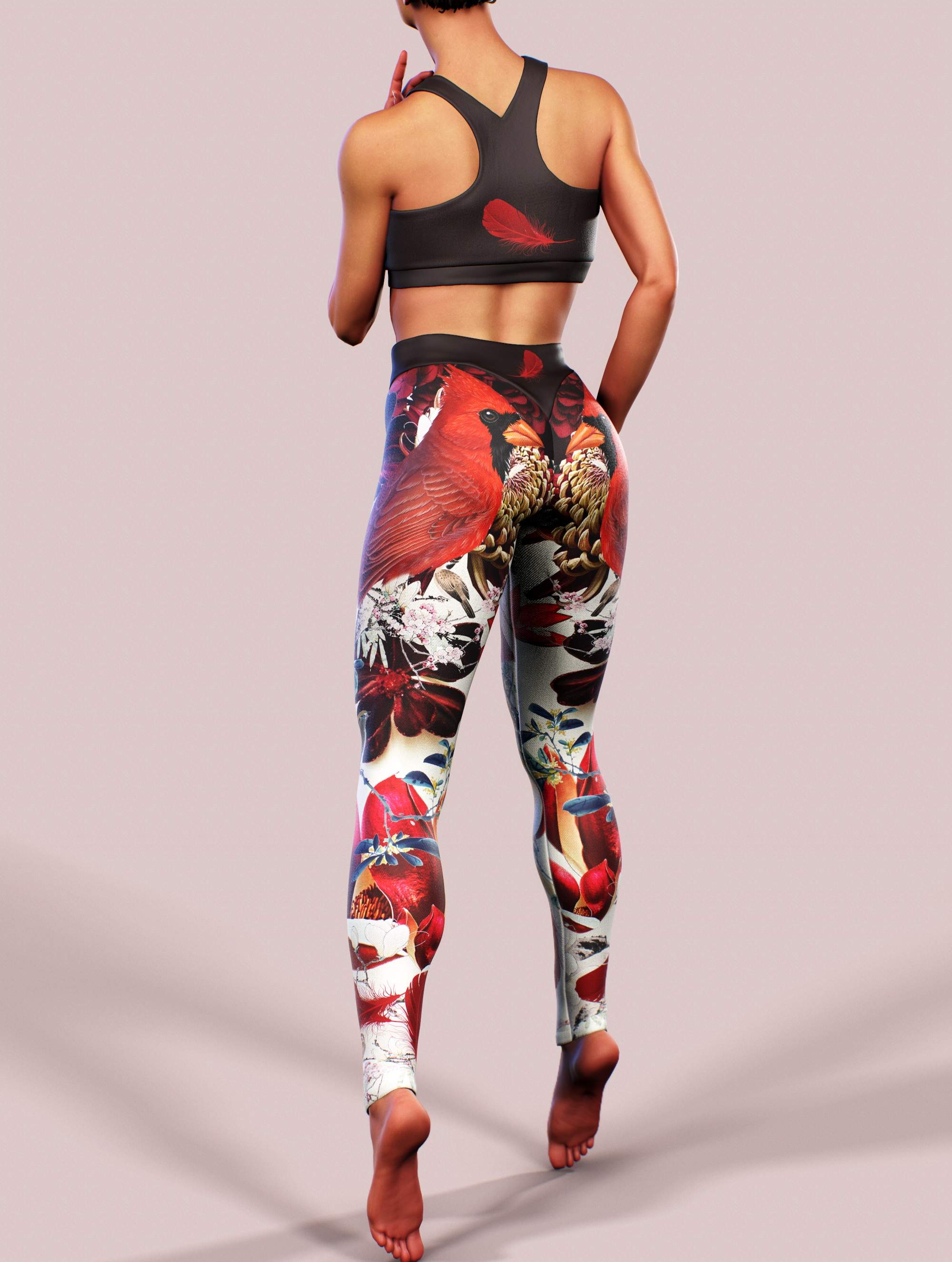 The Cardinal Bird Bra-Sports bra-bootysculpted