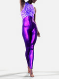 Violet Wildflower Playsuit-unitard-bootysculpted