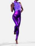 Violet Wildflower Playsuit-unitard-bootysculpted