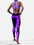 Violet Wildflower Playsuit-unitard-bootysculpted