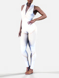 Waist-Shaping Queens Suit in Cream-unitard-bootysculpted
