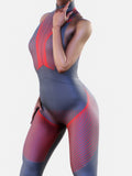 Waist-Shaping Queens Suit in Gray-unitard-bootysculpted