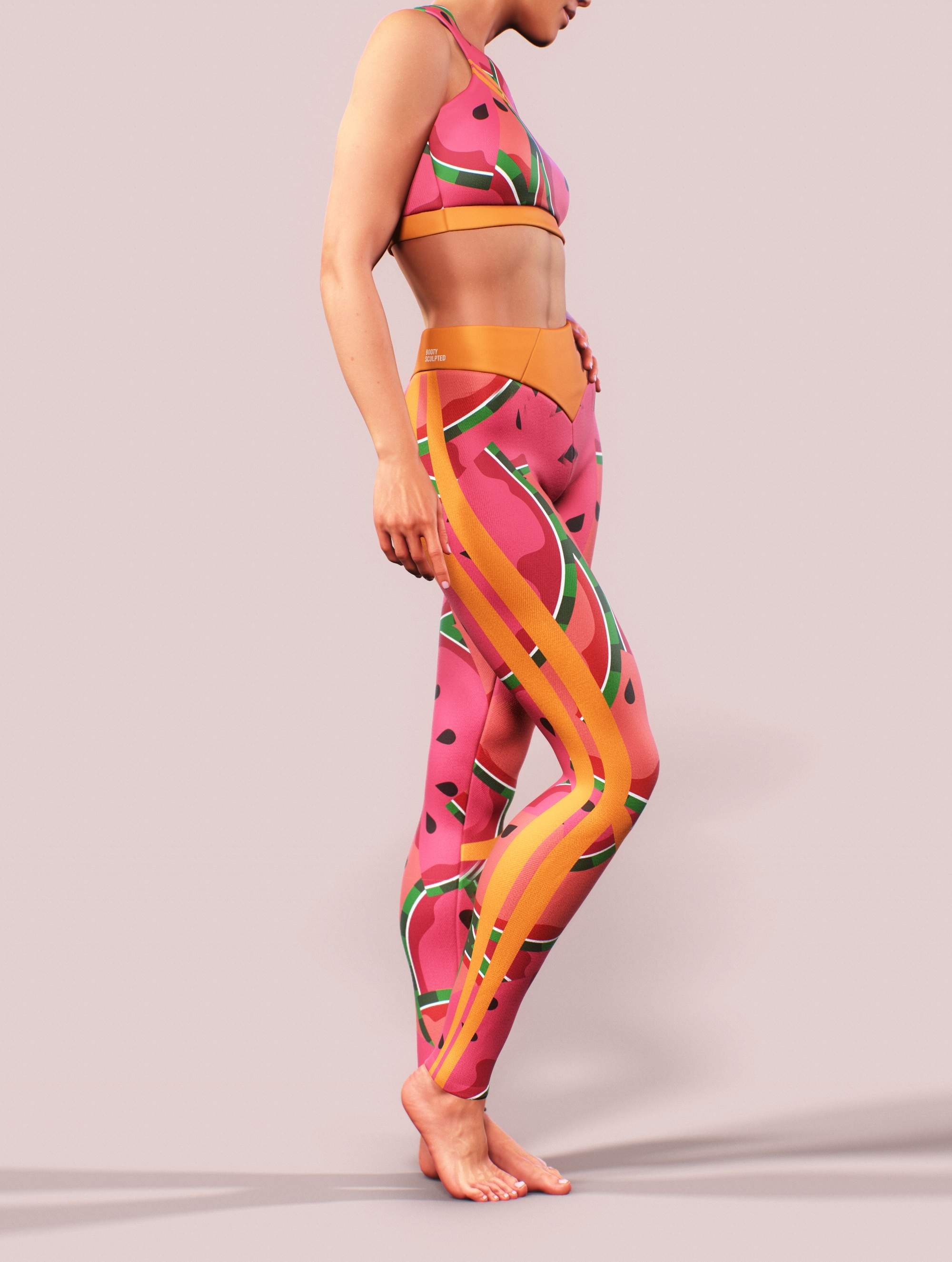 Watermelon Madness Bra-Sports bra-bootysculpted