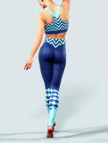 Wavy Navy Sports Bra-Sports bra-bootysculpted