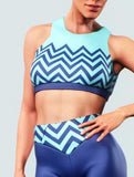 Wavy Navy Sports Bra-Sports bra-bootysculpted