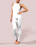White Marble Catsuit-unitard-bootysculpted