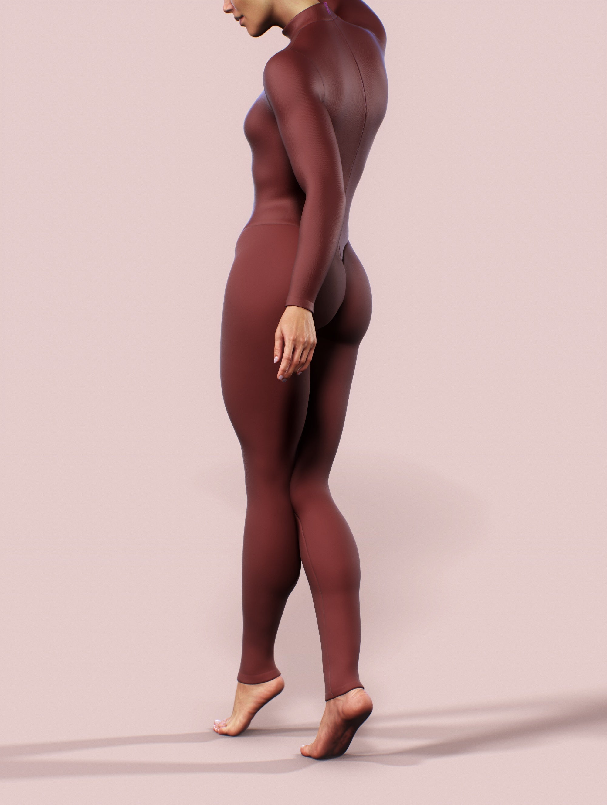 Wine Burgundy Red Costume-unitard-bootysculpted