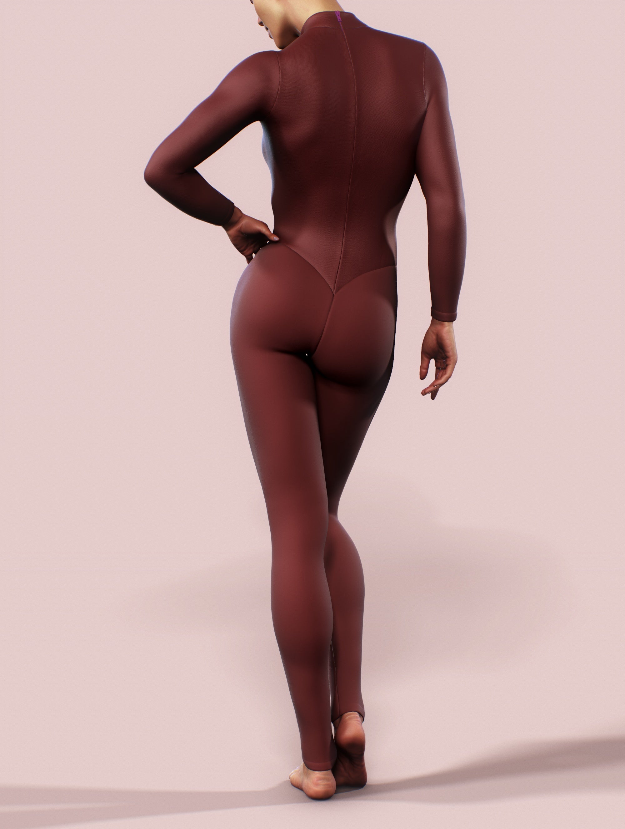 Wine Burgundy Red Costume-unitard-bootysculpted