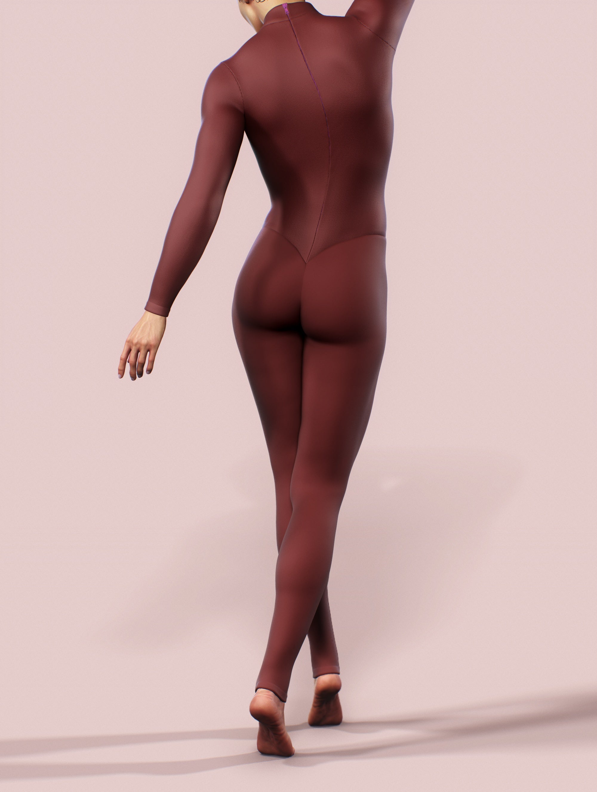 Wine Burgundy Red Costume-unitard-bootysculpted