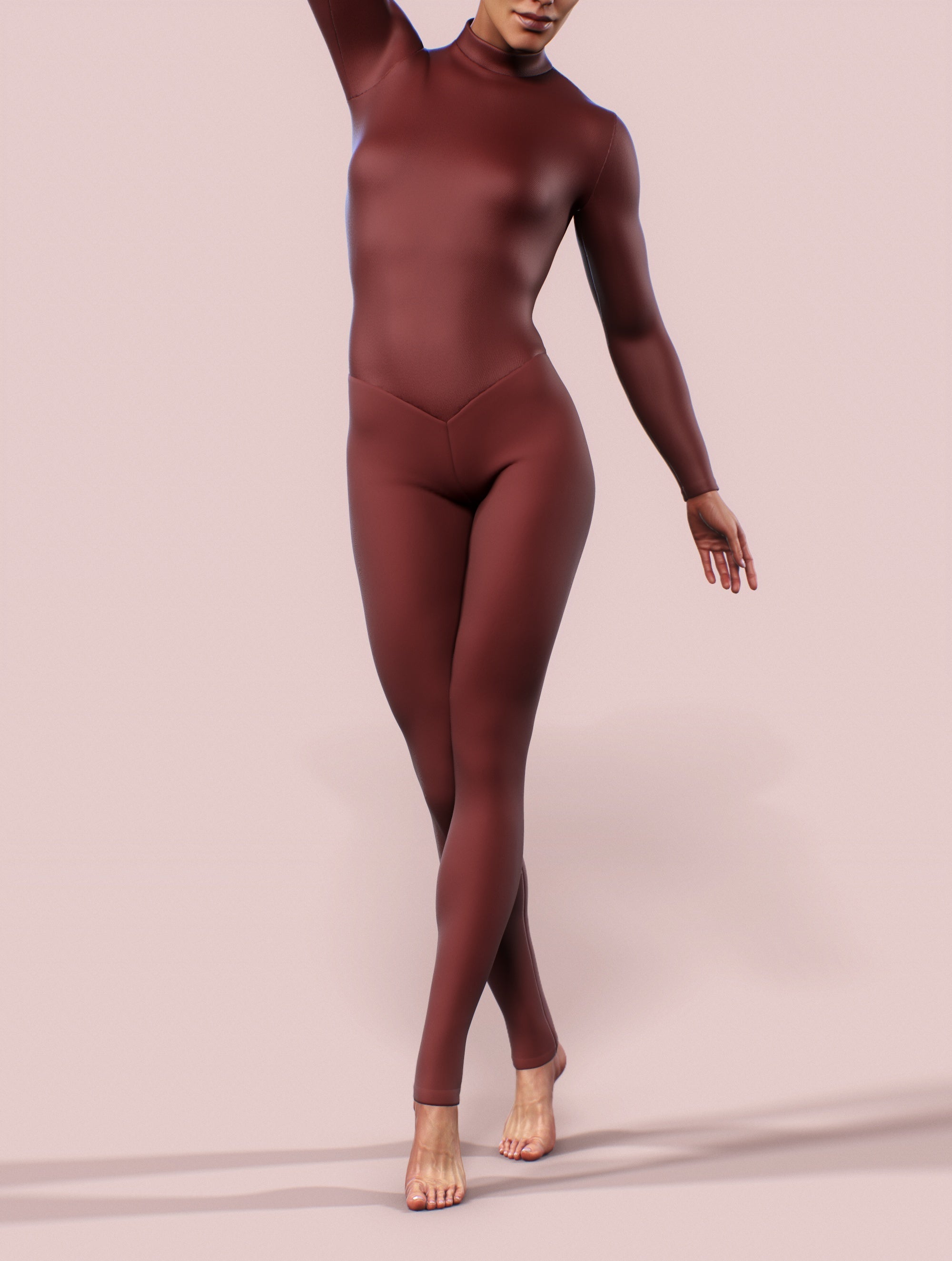 Wine Burgundy Red Costume-unitard-bootysculpted