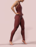 Wine Burgundy Red Unitard-unitard-bootysculpted